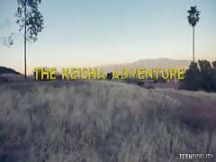 Big-tit chick was fucked in the woods by her new companion