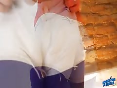 Big Cameltoe Slim Latin Teen and Round Tight Ass. Spandex.