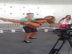 Anastasia Giousef showing some moves
