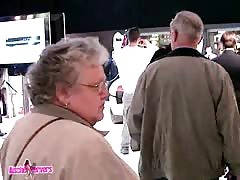 Sweet brunette likes to get horny in the public places