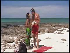 Priva fucked on the Beach