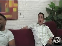 Young slut Chastity owned by BBC while BF watch